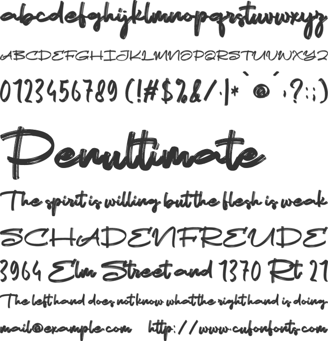 Anthika Silluet font preview