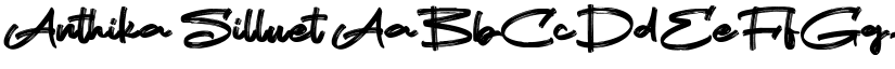 Anthika Silluet font