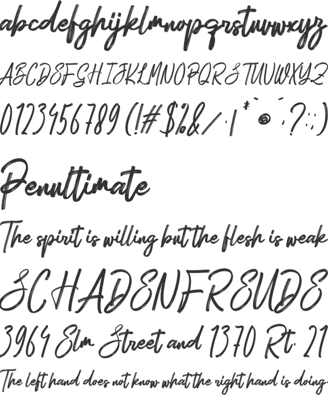 Bestienya Yulistiani font preview