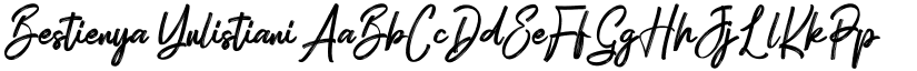 Bestienya Yulistiani font