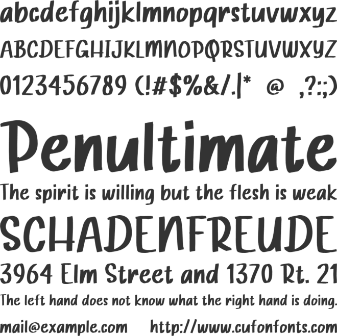 Potato Gatcha font preview