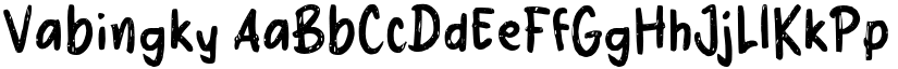 Vabingky font