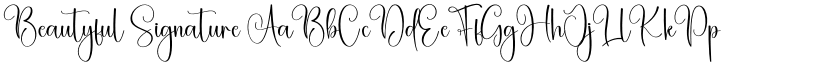 Beautyful Signature font