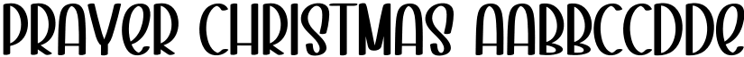 Prayer Christmas font