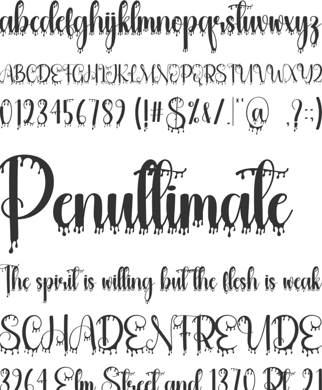 Holyblood font preview