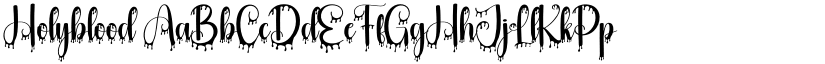 Holyblood font