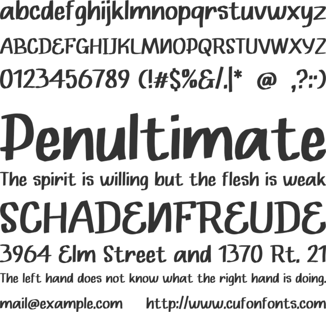 Jumawa Alone font preview