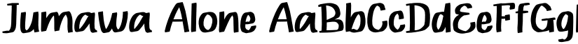 Jumawa Alone font