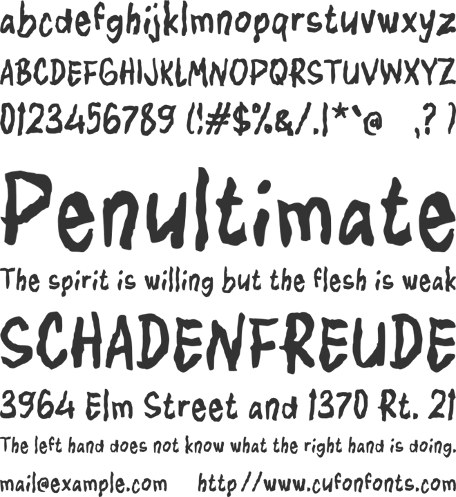 Vadapagy font preview