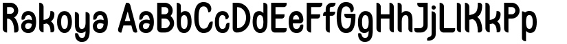 Rakoya font