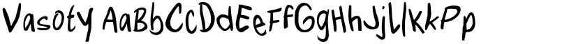 Vasoty font