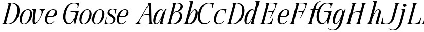 Dove Goose font