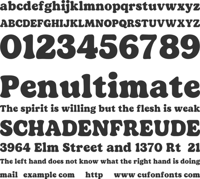 Meyzie font preview