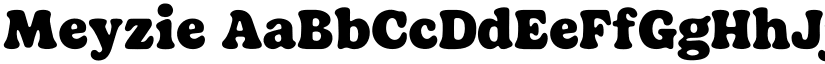 Meyzie font