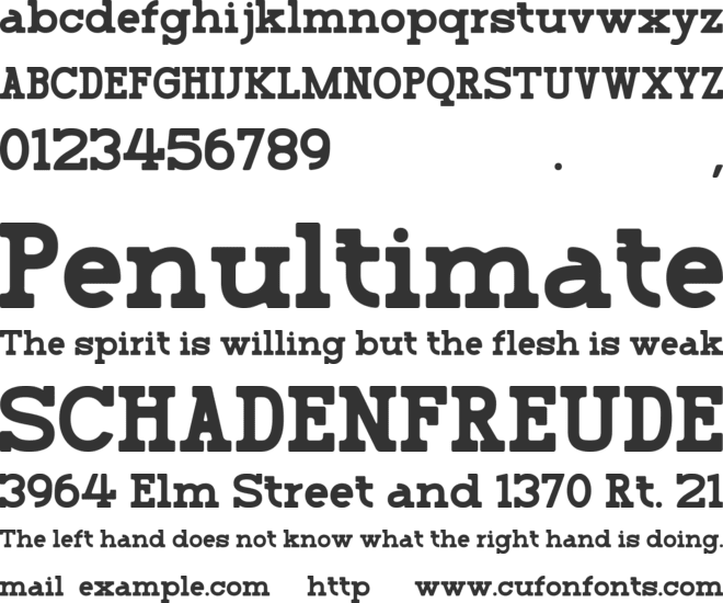 Rambone font preview