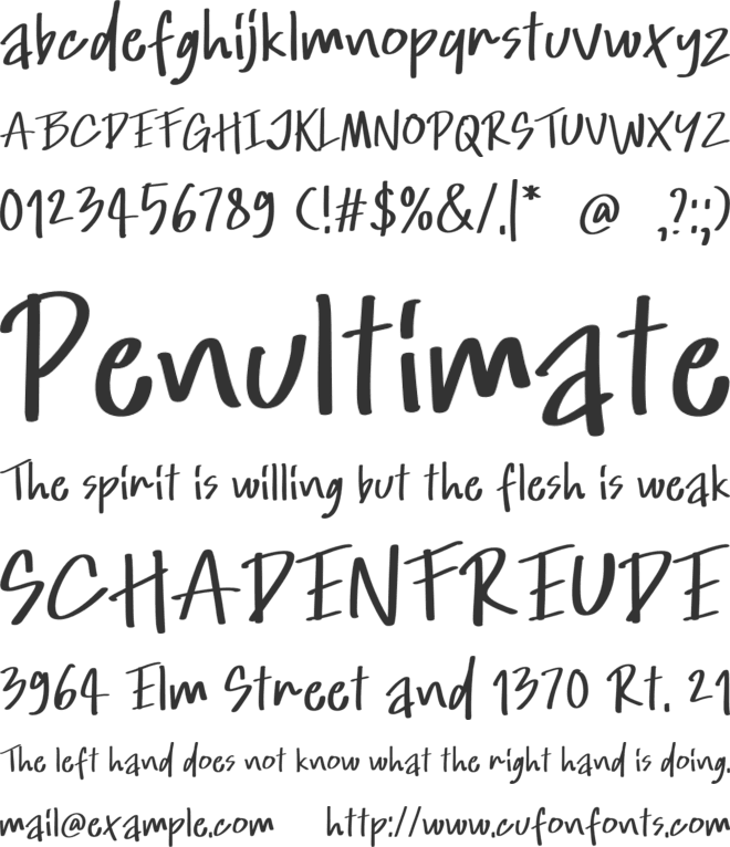 Rindang Alam font preview