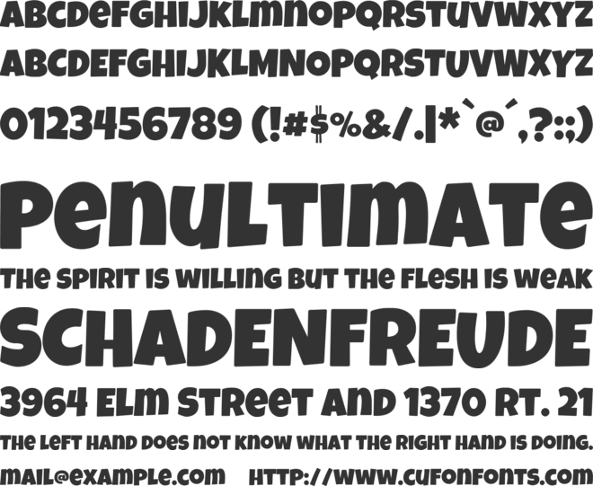 Luckiest Round font preview