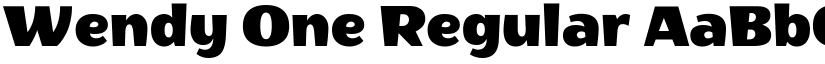 Wendy One Regular font