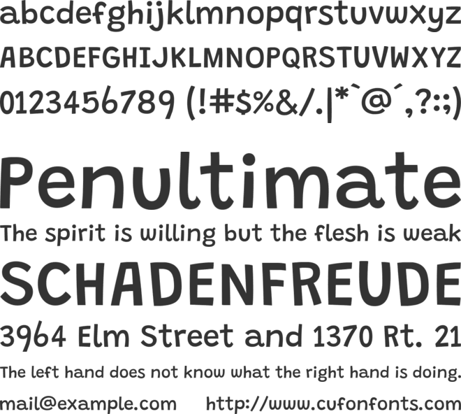 Grandstander Weding font preview