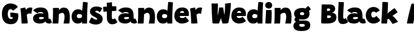 Grandstander Weding Black font