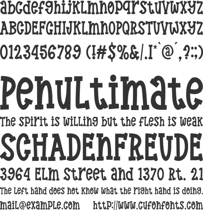 Halloween Handwriting font preview