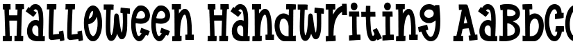 Halloween Handwriting font