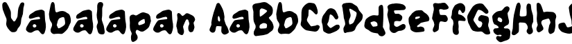 Vabalapan font