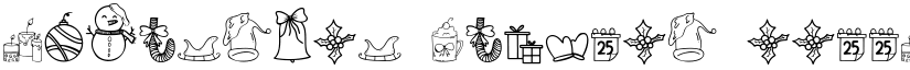 Christmas Dingbat font