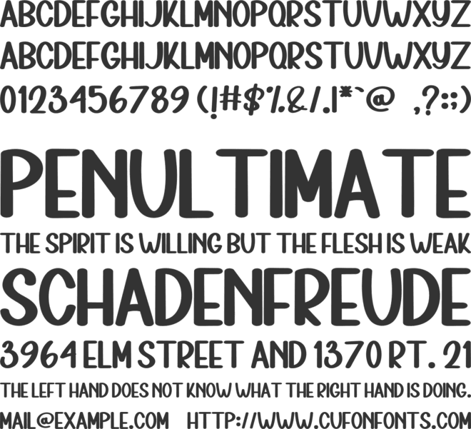 Comic Horror font preview