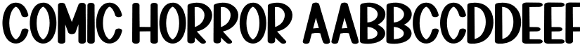 Comic Horror font