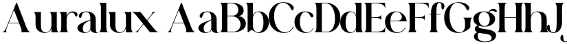 Auralux font