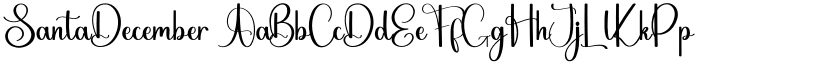 SantaDecember font