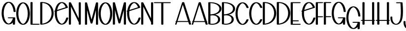 Golden Moment font