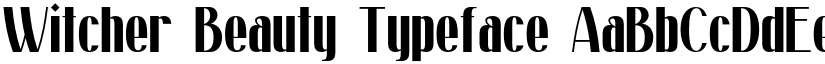 Witcher Beauty Typeface font