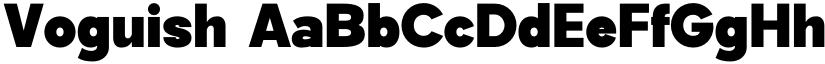 Voguish font