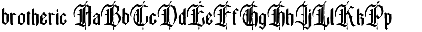 brotheric font