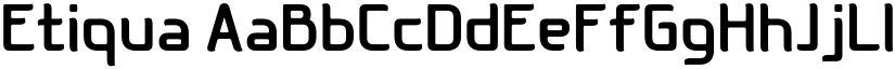 Etiqua font