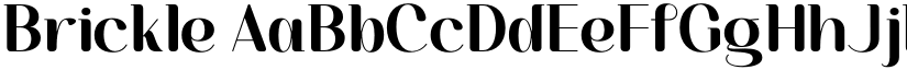 Brickle font