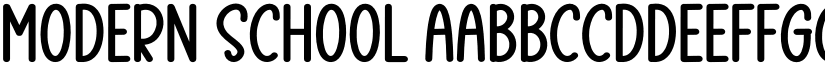 Modern School font