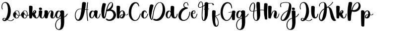 Looking font