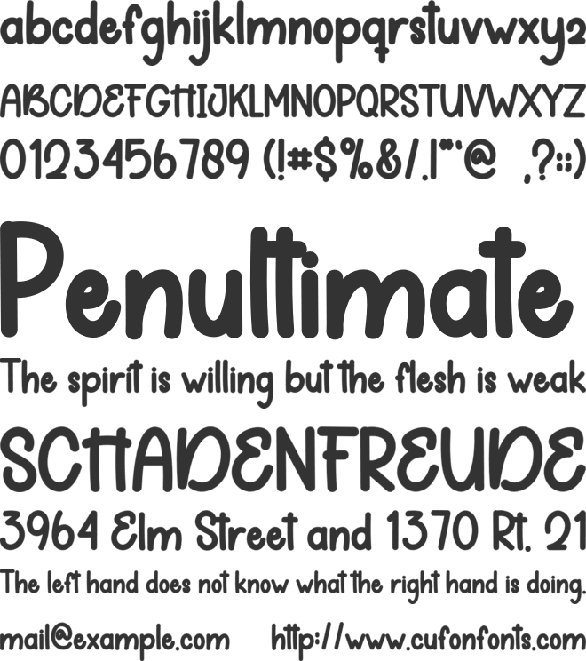 Creative Agency font preview