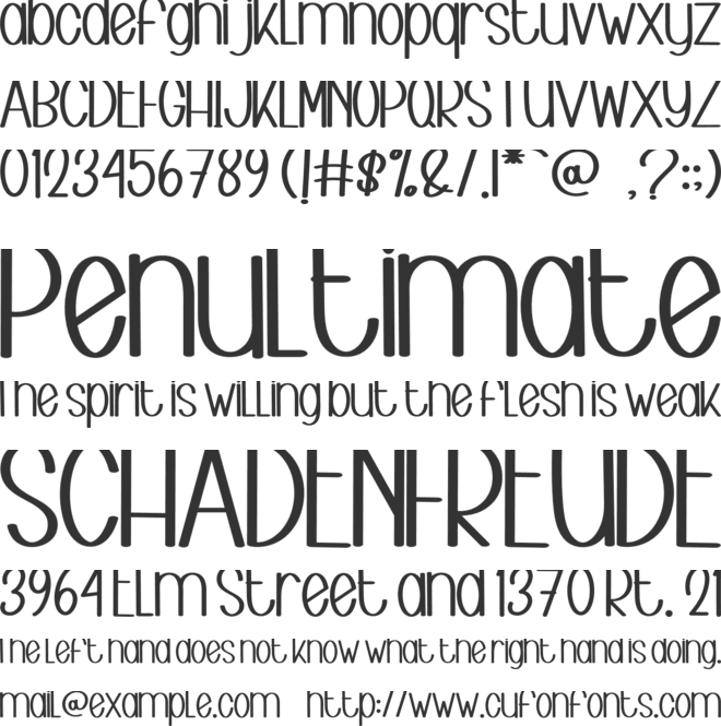 Sweet  Holiday font preview