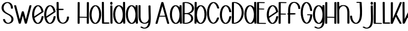 Sweet  Holiday font