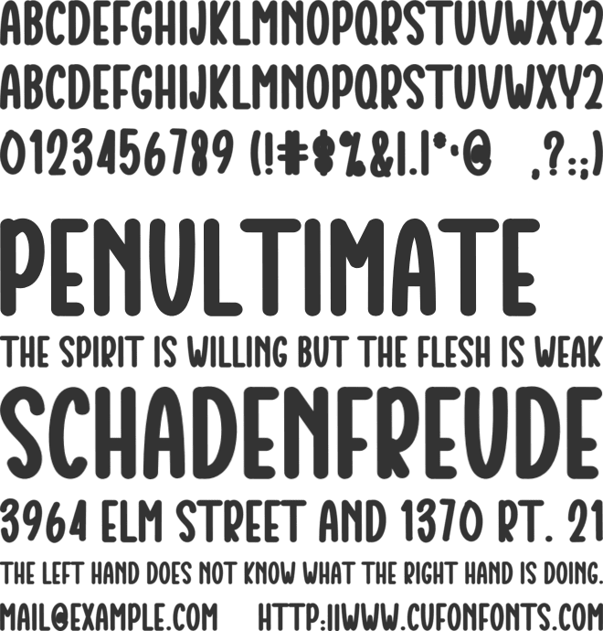 Little Santa font preview