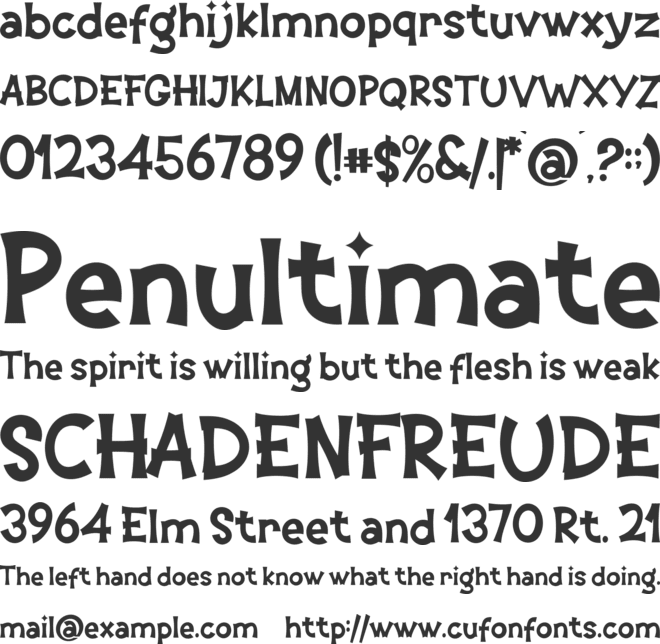 Orange Juice font preview