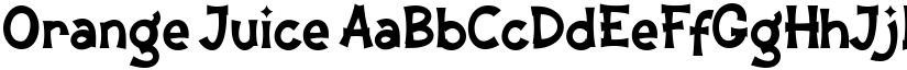 Orange Juice font