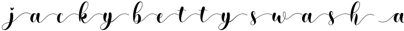 jacky betty swash font