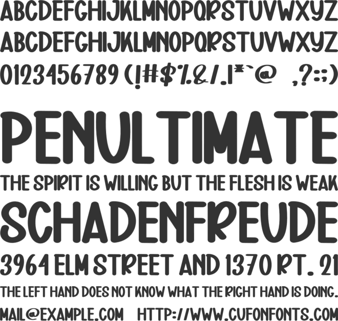 Baby Momma font preview