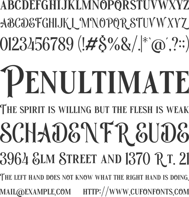 Meratus font preview