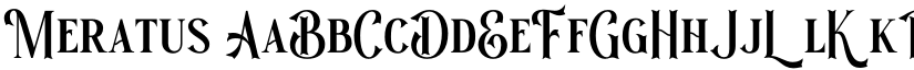 Meratus font